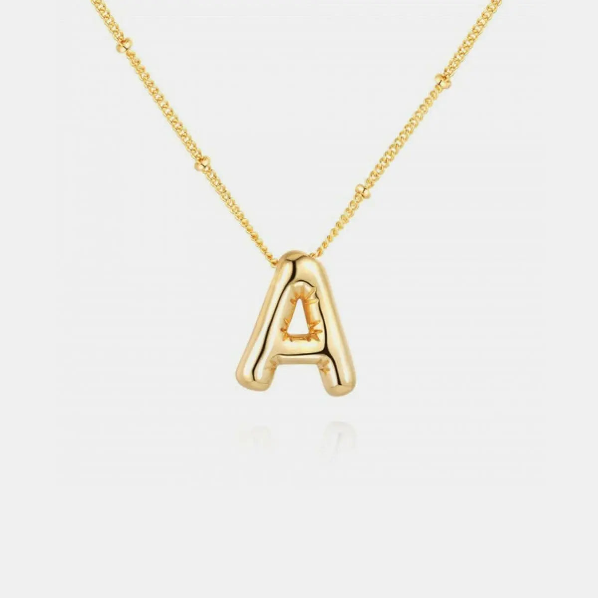 Personalized gold initial necklace - Love Salve